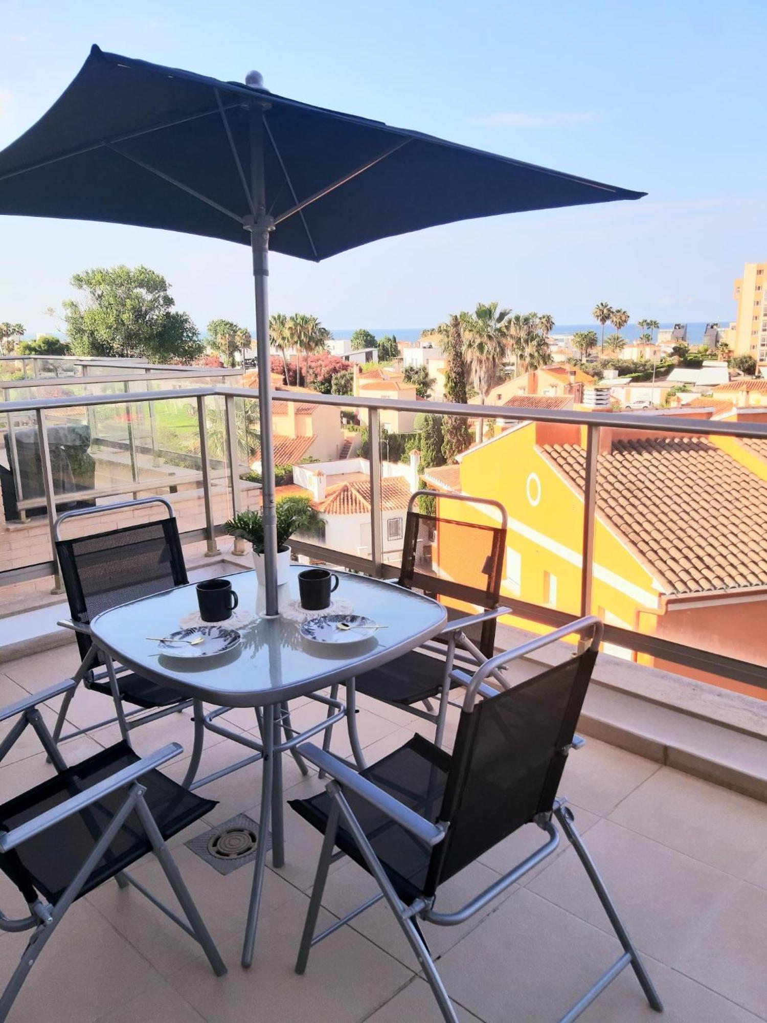Apartamento Aurora Con Terraza Y Vistas Al Mar Playa Luaran gambar